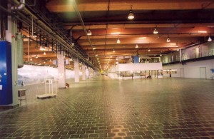 Čedičová podlaha v průmyslové hale